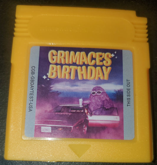 Grimace's Birthday GBC Video Game Gameboy Color McDonalds Rare