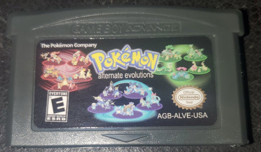 Pokemon Alternate Evolutions GBA ROM Hack Video Game Boy Advance