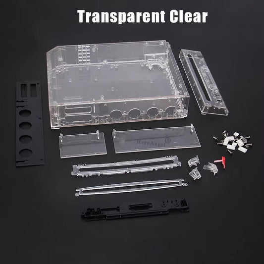 Nintendo Wii Full Replacement Shell Housing Faceplate Clear Transparent